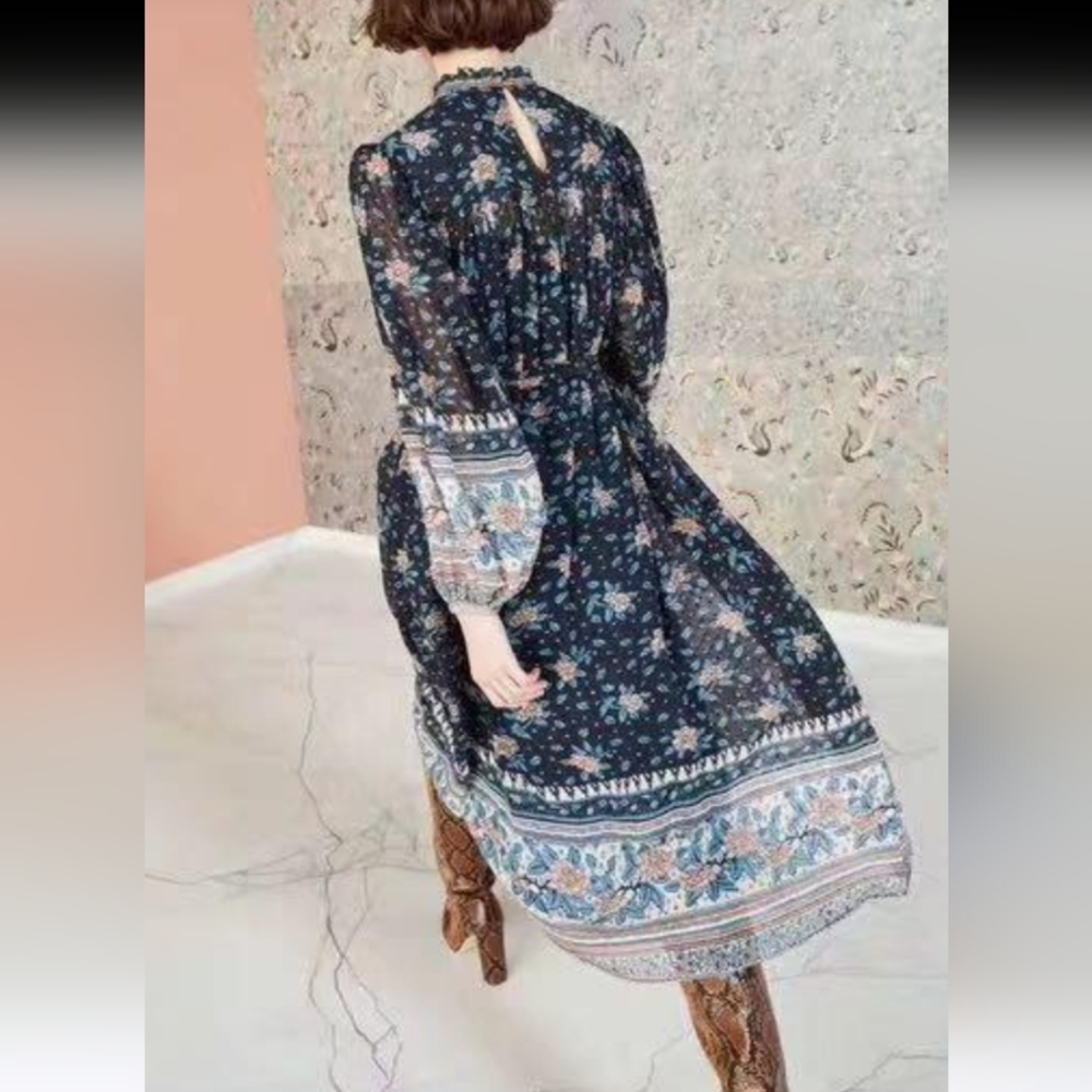 Ulla Johnson Prisma Silk Georgette Dress size 6 - Picture 4 of 16